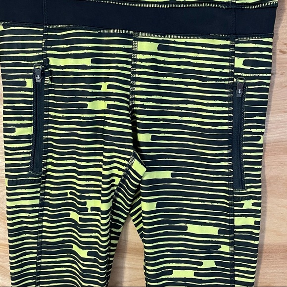 lululemon 4 Crop leggings Pace Rival Sea Wheeze - Picture 7 of 9